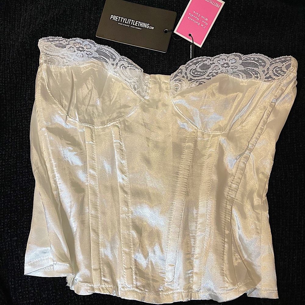 PLT Satin corset top